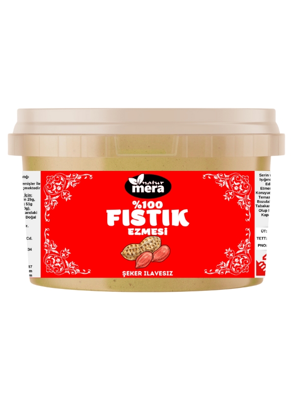 naturmera Şeker İlavesiz Kavrulmamış Fıstık Ezmesi 500g