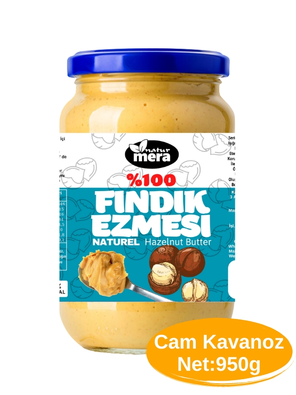 naturmera Şeker İlavesiz Fındık Ezmesi 950g