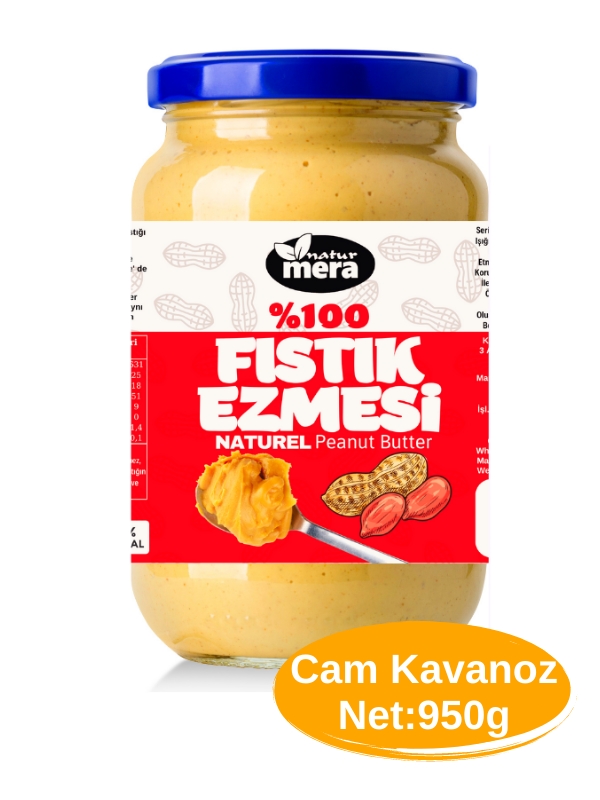 naturmera Şeker İlavesiz Fıstık Ezmesi 950g